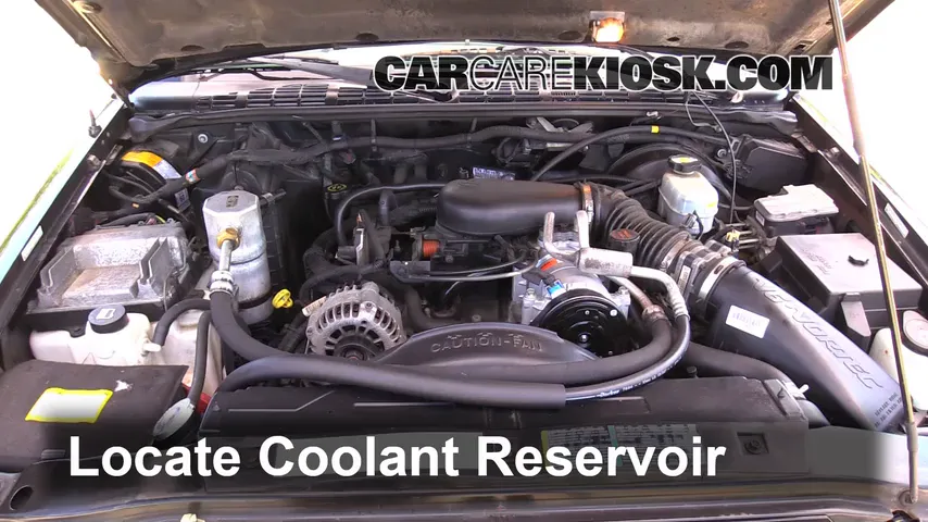 2002 Chevrolet S10 LS 4.3L V6 Crew Cab Pickup (4 Door) Refrigerante (anticongelante) Sellar pérdidas